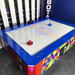 Детский аэрохоккей (160х110х75 см) с подсветкой пола «Шарики»