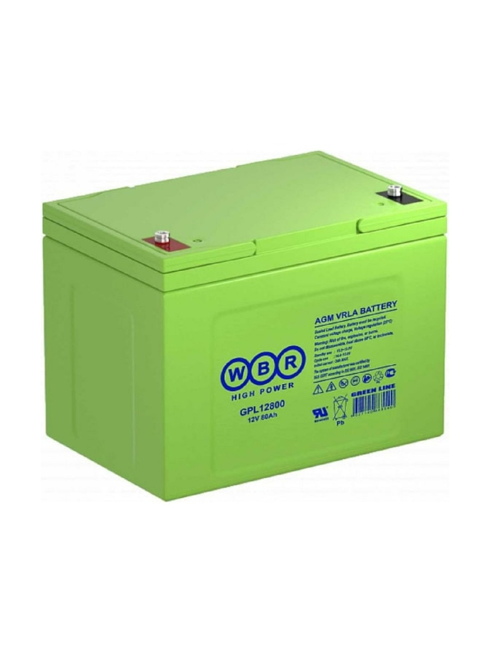 WBR Батарея WBR GPL12800 (12V/80Ah)