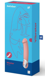 Перезаряжаемый вибратор Satisfyer Master - 23,5 см. (Цвет: бежевый)