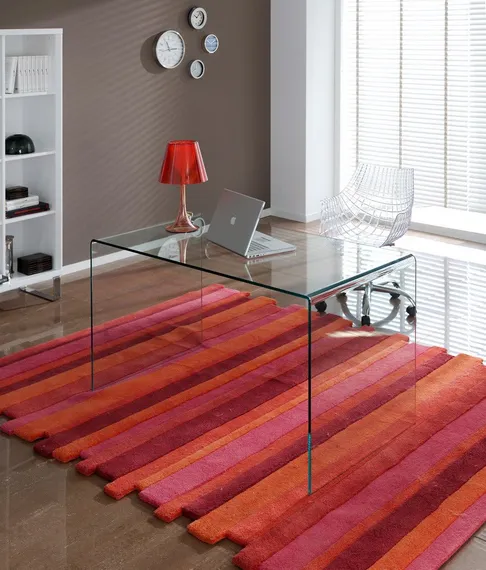 Стеклянный письменный стол Glass 125х70 см | Купить в Hallberg.ru