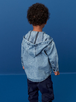 Куртка джинсовая с капюшоном Next N30-988, Голубой