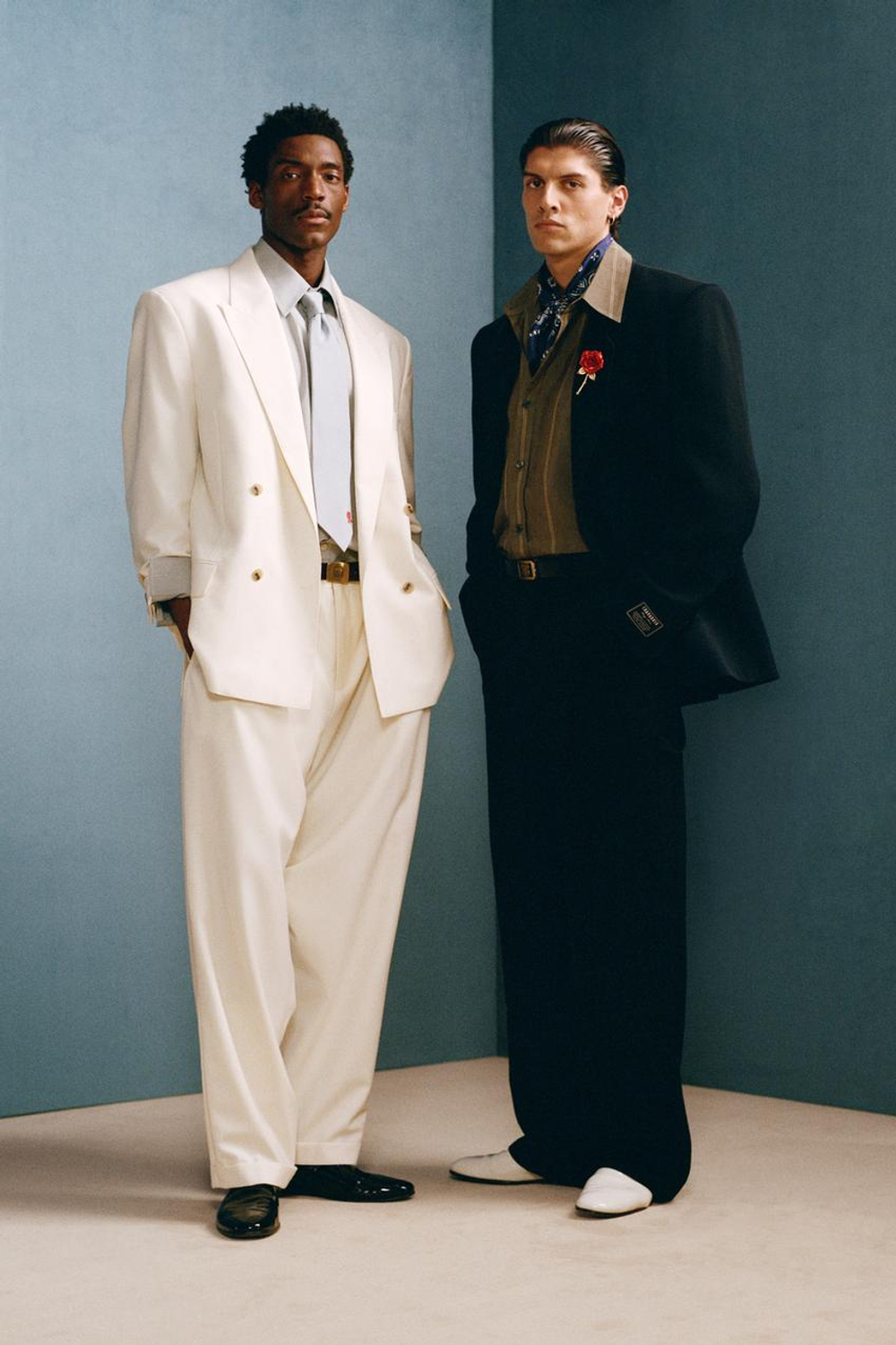 ZARA X WILLY CHAVARRIA БЛЕЙЗЕР ИЗ ВИСКОЗЫ, ТЕМНО-СИНИЙ