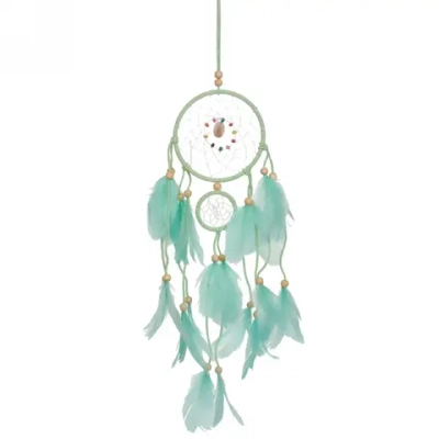 Украшение-оберег «Ловец Снов-Magical dream» 11*50см цвет нежно-зеленый