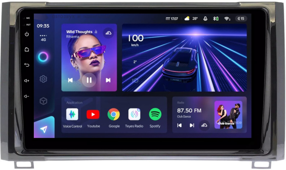 Магнитола для Toyota Tundra 2 2013-2022 - Teyes CC3 Android 10, ТОП процессор, 4/32 Гб, CarPlay, SIM-слот
