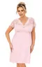Livia nightdress plus Powder pink