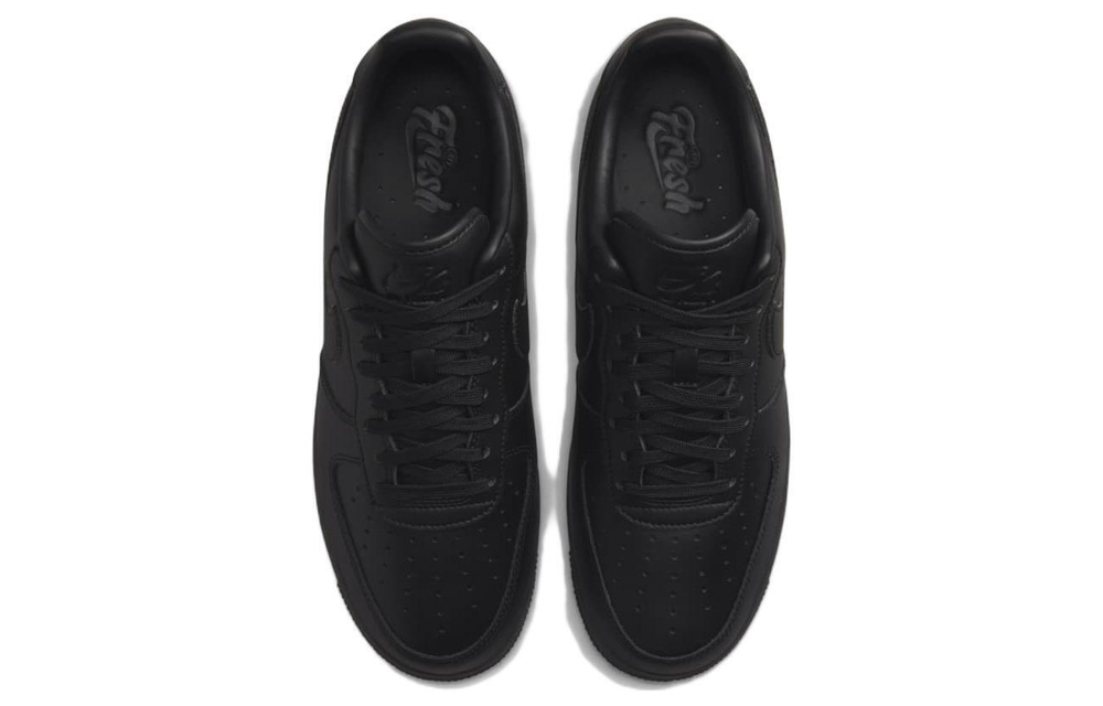 Nike Air Force 1'07 "Fresh" leather non-slip wear-resistant low-top sneakers for men and women in the same style black