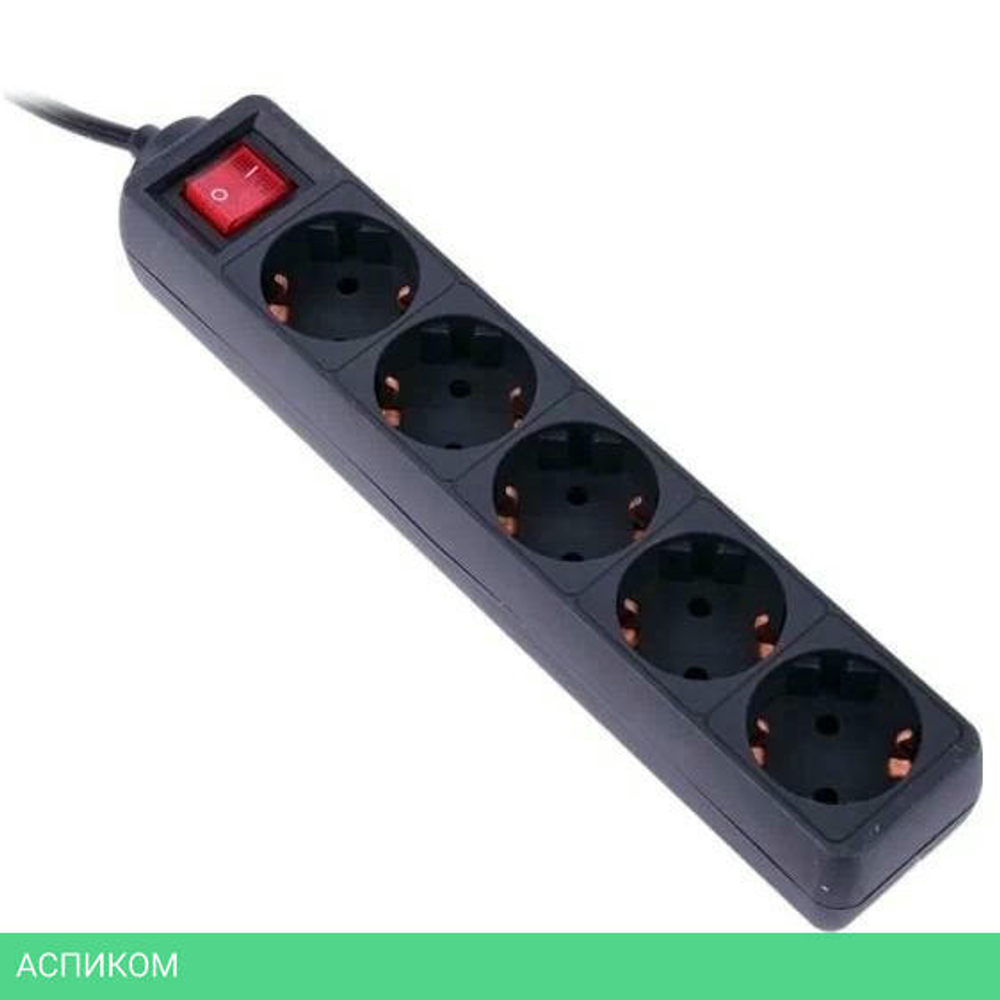 Сетевой фильтр PC Pet AP01006-5-BK черный