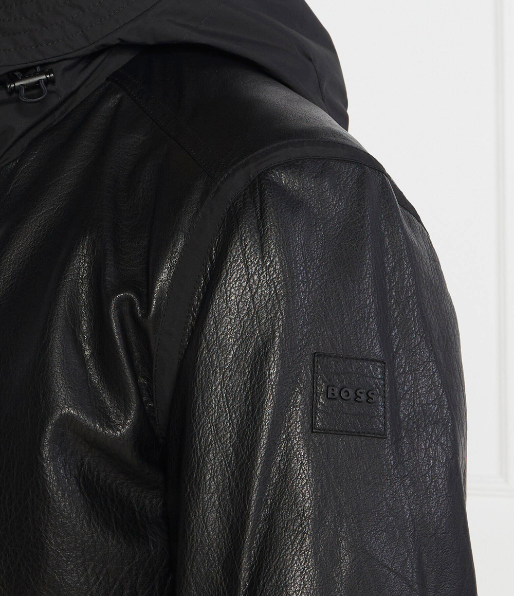 Кожаная куртка Jogrid BOSS ORANGE - черный(50498509)