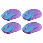 Мышь беспроводная бесшумная DEFENDER Mystery MM-301 LED, 5 кнопок + колесо-кнопка, фиолетовая, 52301