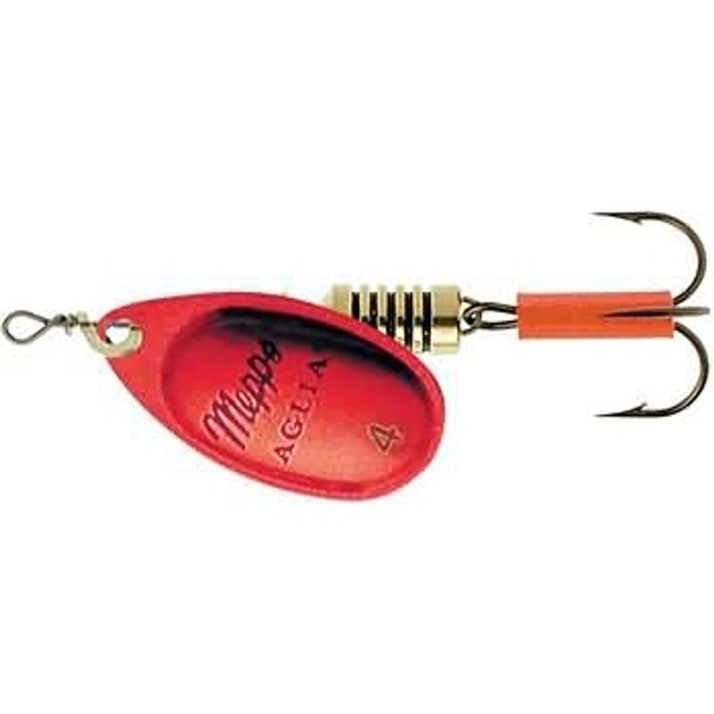 Блесна вращающаяся Mepps AGLIA PLATINUM, 4, Red/SILVER