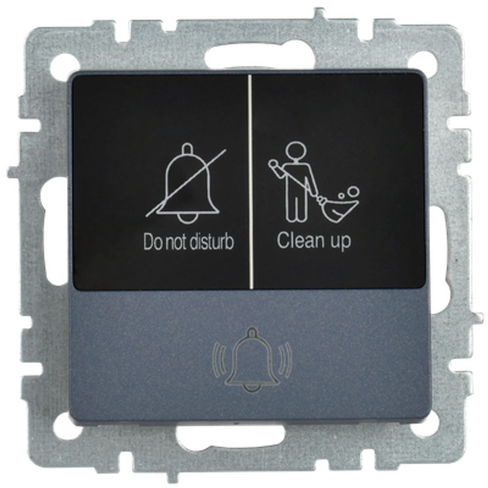 BRITE Кнопка звонка с индикацией для отелей 10А ВС10-1-9-БрМ маренго IEK