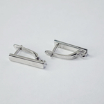 Ювелирные швензы, английский замок, родий, люкс фурнитура