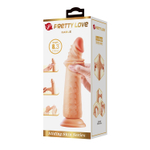 Телесный фаллоимитатор с эффектом скользящей кожи Kable - 21 см. (Цвет: телесный)