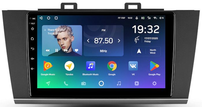 Магнитола для Subaru Outback / Legacy 2014-2019 - Teyes CC2 PLUS монитор 9" QLED, Android 10, Быстрая, SIM-слот