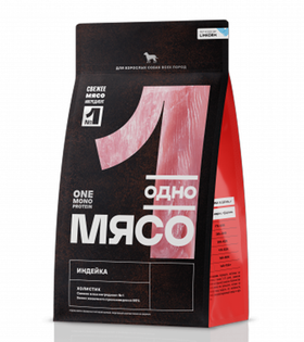 Одно Мясо All Breeds Adult с мясом индейки 800гр.