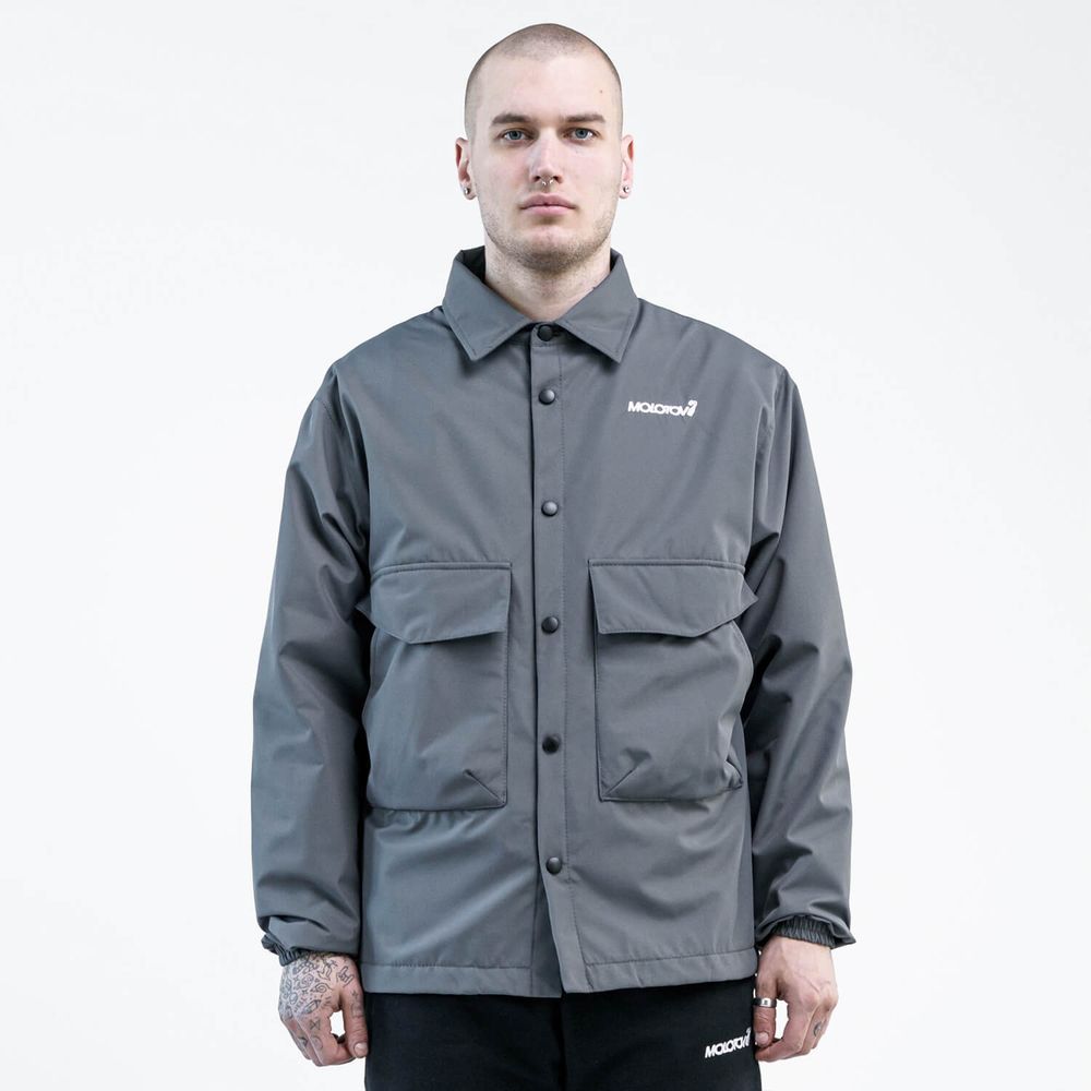 Куртка Coach Molotov Fleece Glitch Серая