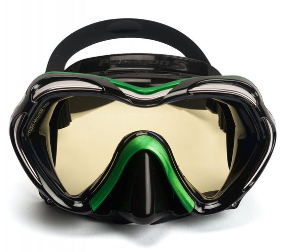 Маска TUSA Paragon S моностекольная, антиблик, зеленая