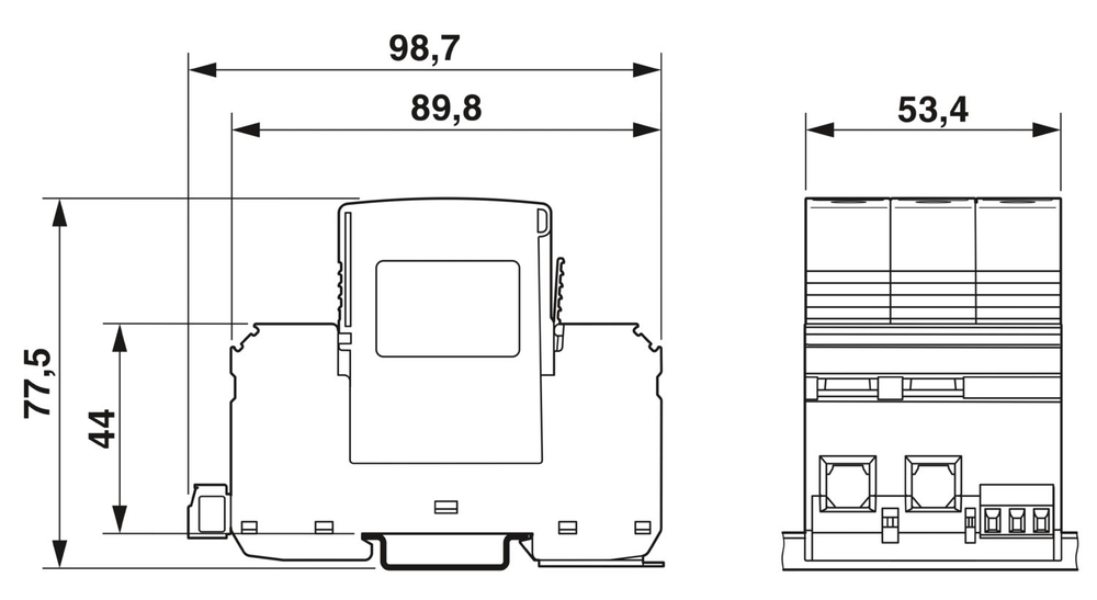 1075896 - VAL-US-277/80/3+0-FM - Устройство защиты от импульсных перенапряжений
