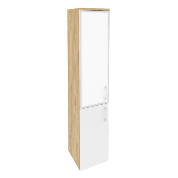 Оникс Шкаф высокий узкий левый O.SU-1.2 R (L) white  400*420*1977