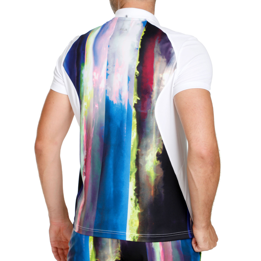 Мужское теннисное поло Fila Arnaud Polo Men - White, Multicoloured