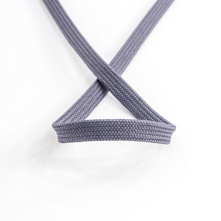 Шнур PEGA плоский, полиэстровый, цвет темно-серый, 10 мм, 25 м (10013160/150223/3069969/1_Чехия)