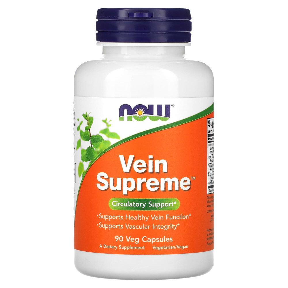 NOW Foods, Vein Supreme, 90 растительных капсул