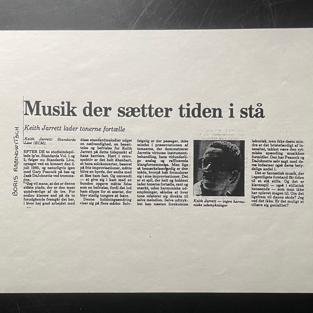 Keith Jarrett Trio ‎– Standards Live (Германия 1986г.) ECM