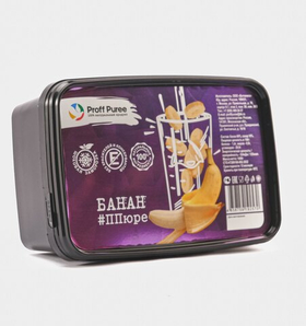 Пюре фруктовое Proff Puree БАНАН 1 кг. замороженное