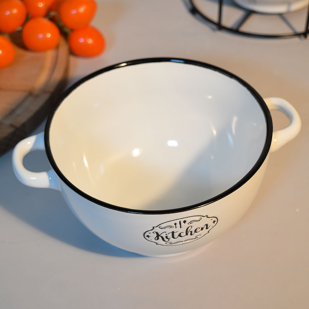 Набор бульонниц 4 предмета 650мл на подставке "Кухня"