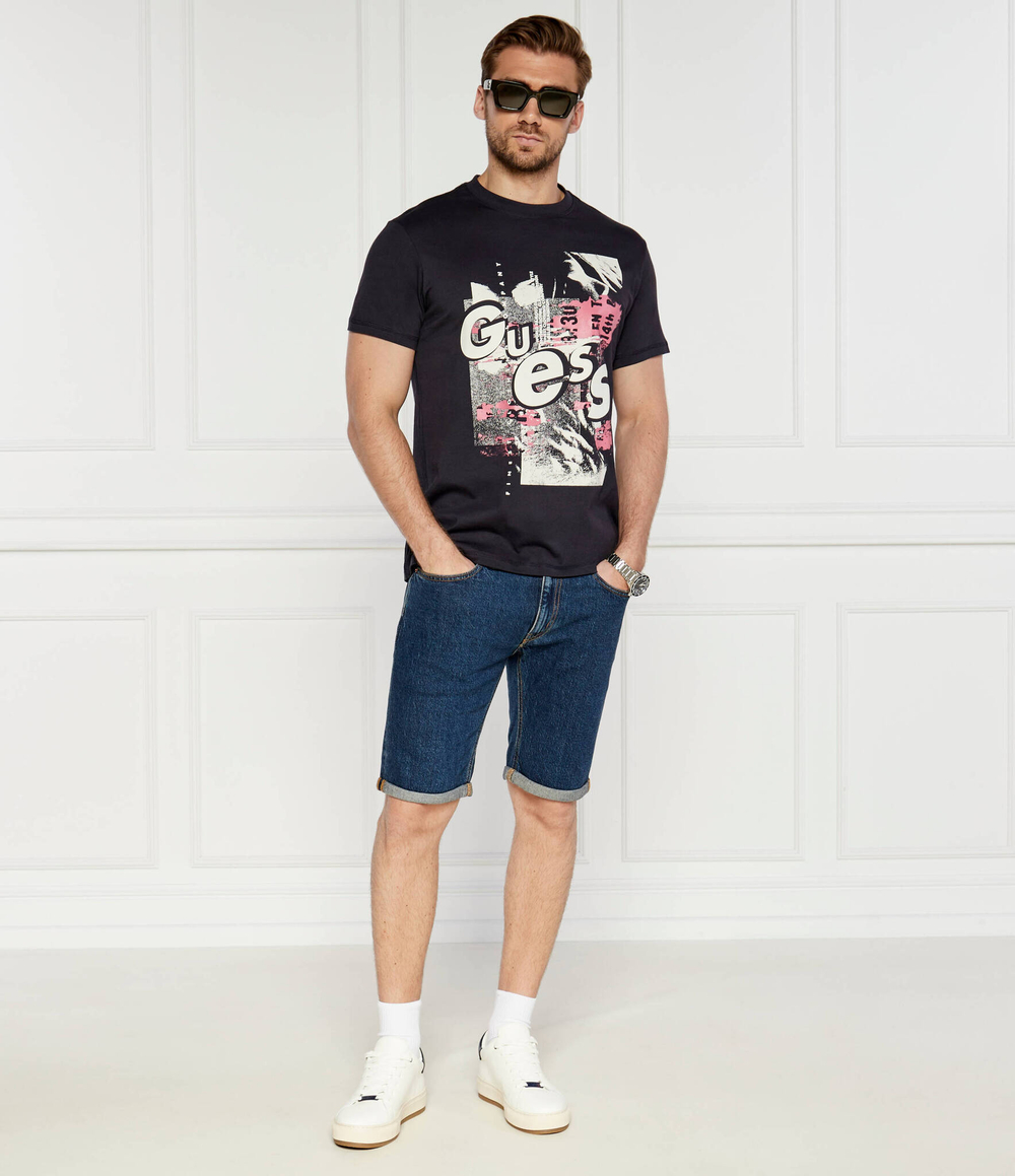 Футболка ABSTRACT GUESS - темно-синий(M4YI02 I3Z14)