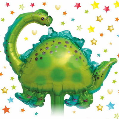 Шар фольгированный 39см “Динозавр Дин”
