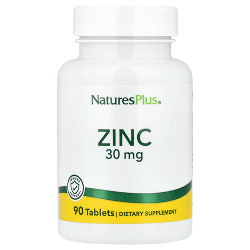 NaturesPlus, Цинк, 30 мг, 90 таблеток