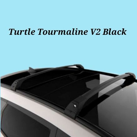 Багажник Turtle Tourmaline V2  106 см. на низкие рейлинги чёрный цвет