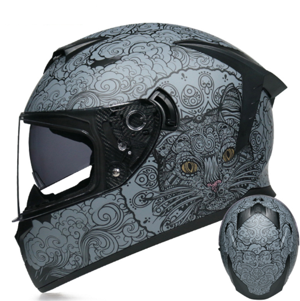 шлем интеграл LVS702-23 серый M