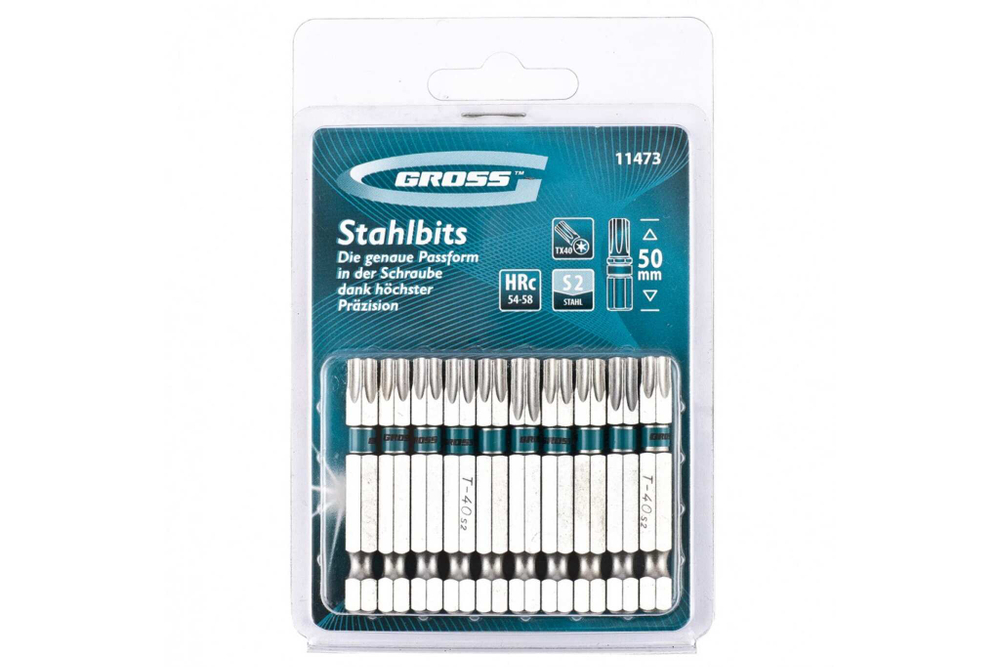 Набор бит GROSS 11473 (TORX 40х50, 10 шт)