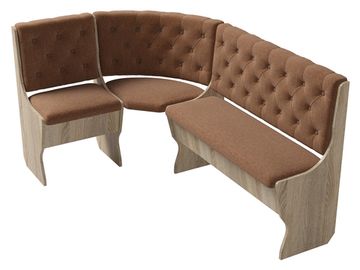 Диван угловой bravo "Оливьер" (Дуб сонома/Рогожка Bahama Hazel (AT)) -G/Л3