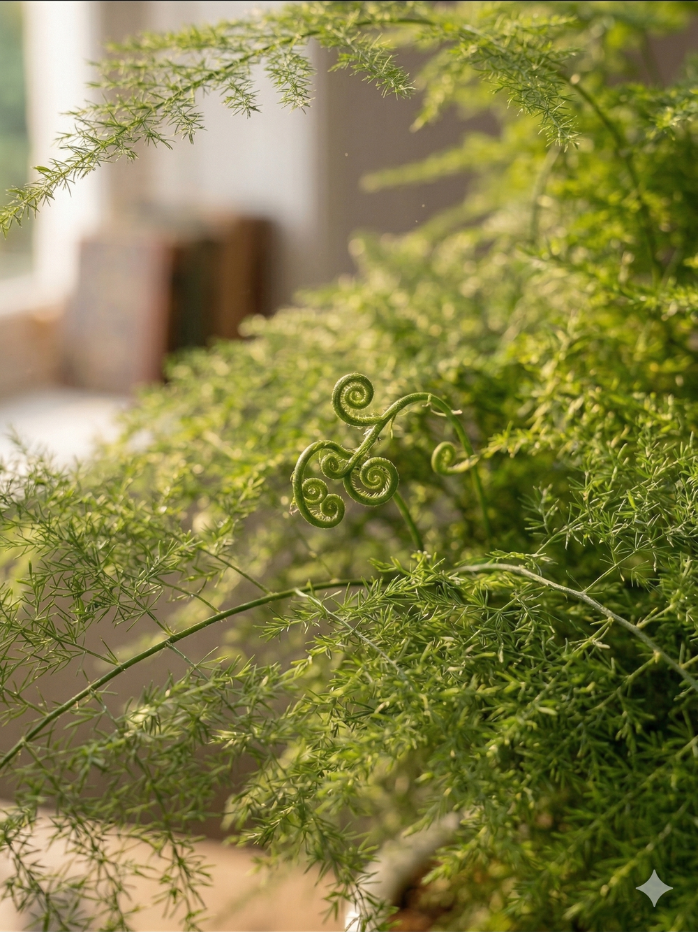 Аспарагус Earth Mexican Fern пластиковый горшок д.12