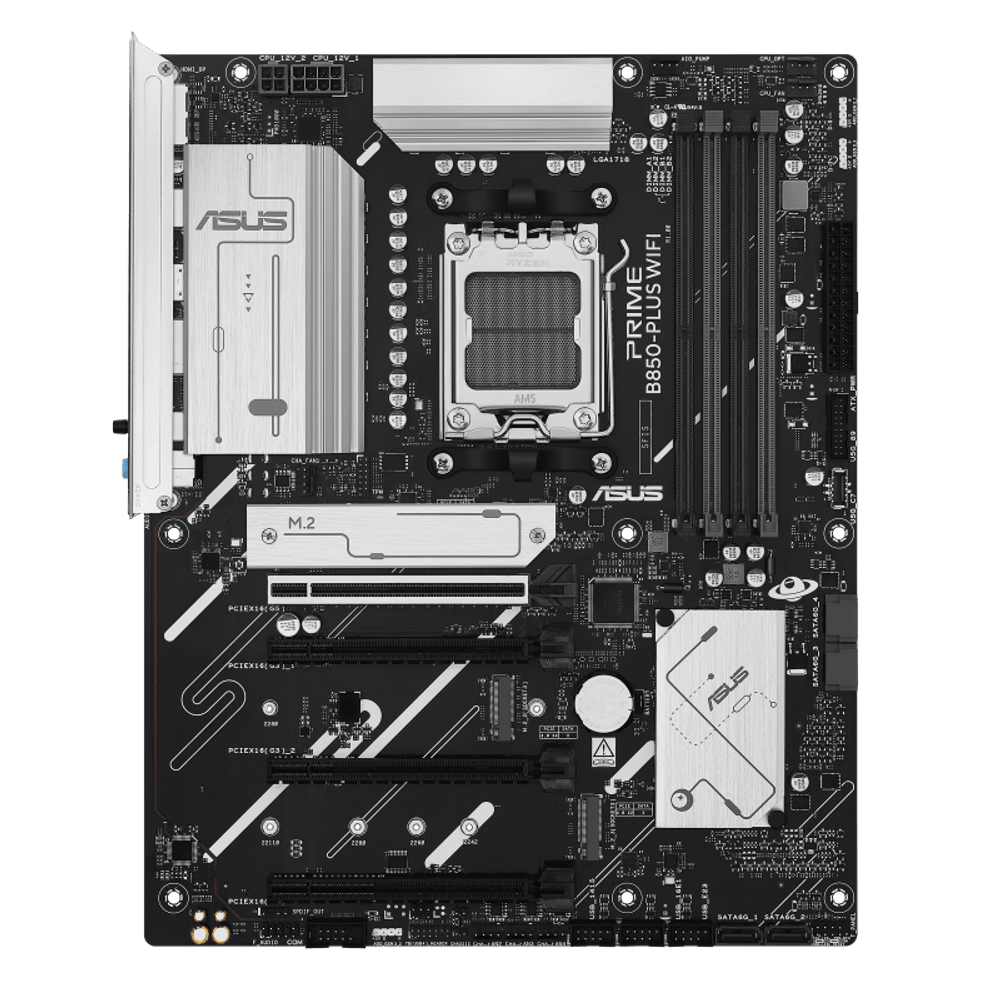 Материнская плата ASUS PRIME B850-PLUS WIFI AM5 4xDDR5 4xSATA 3xM.2 HDMI DP USB-C ATX