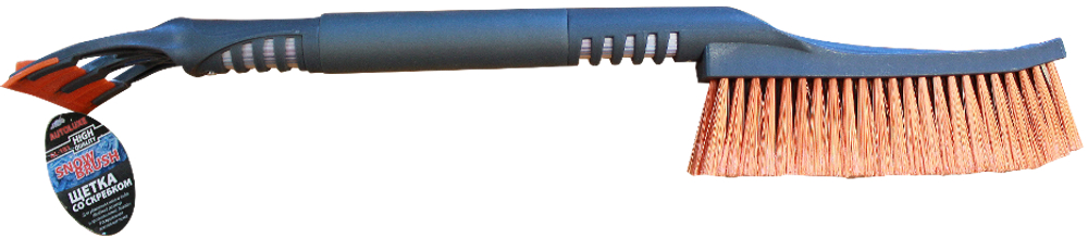 Щетка со скребком AL-101-(кор.12шт) сер-оранж.