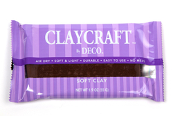 Глина цветная CLAYCRAFT by DECO™ (Коричневая)