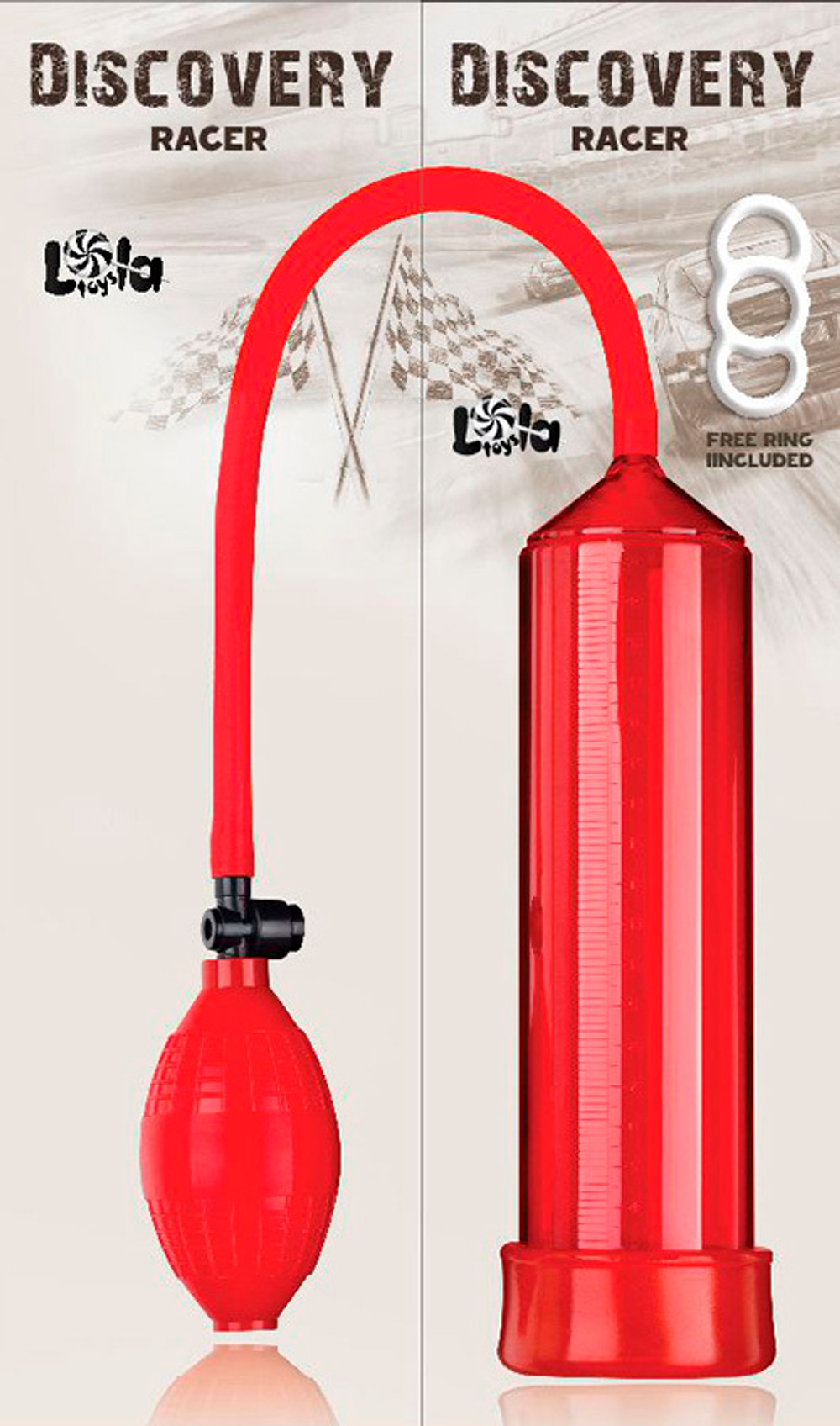 Вакуумная помпа 25см Lola Games Discovery Racer Red 6900-00Lola