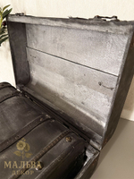 Набор из 2-х декоративных чемоданов темно-серый 39x24x16см/45x30x18,5см+5/6см ручка