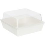 Контейнер бумажный Ant Box White с крышкой 550 мл 11-11 (110x110x88) 1/300