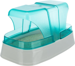 Купалка для грызунов Trixie Sand Bath, размер 17х10х10см., темно-синий / бирюзовый