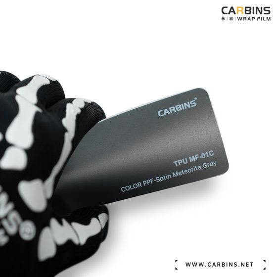 Carbins Color PPF Satin Meteorite Gray MF 01C серая сатин матовая цветная полиуретановая защитная антигравийная пленка