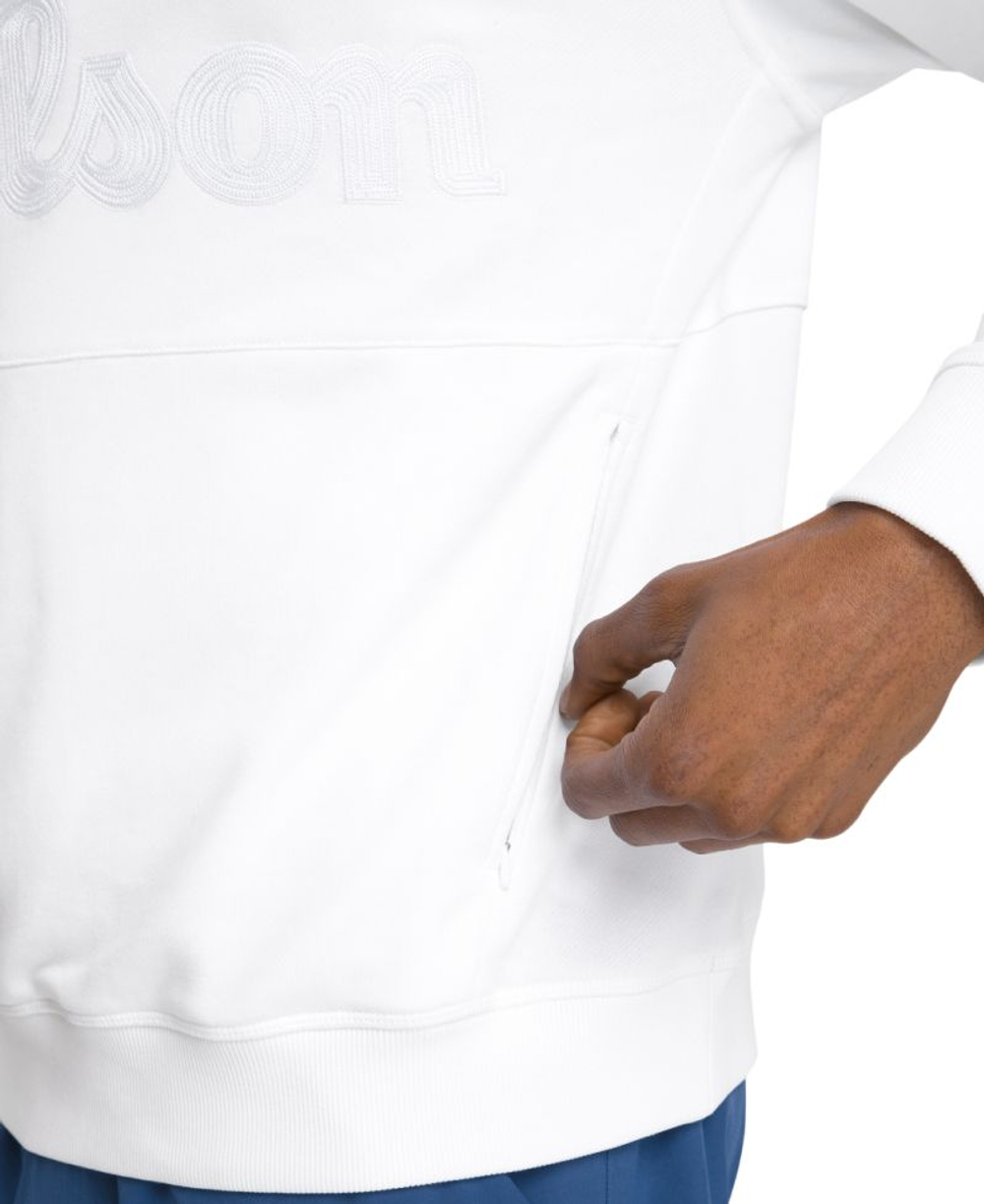 Куртка теннисная Wilson Parkside 1/2 Zip Pullover - bright white
