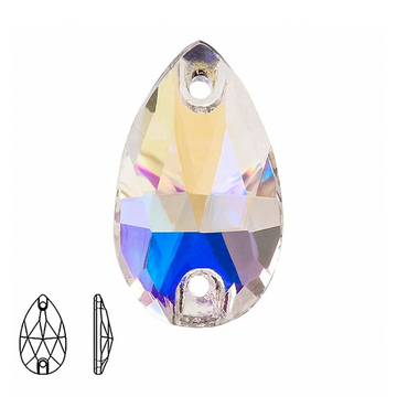 Пришивная стеклянная страза (Moonlight / Лунный свет, форма “капля” / Teardrop)