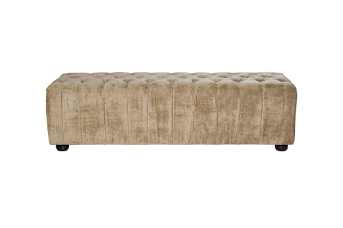 Банкетка Garda Decor (оттоманка) бежевый бархат Notte Ottoman