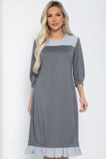 Платье Бостон (серое) П12507-10 LT Collection
