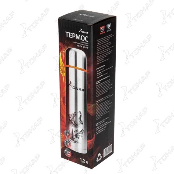 Термос (HS.TM-051-W) 1200ML Волк TONAR